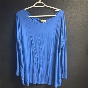Piko 1988 Blue Relaxed 3/4 Sleeve Tunic
